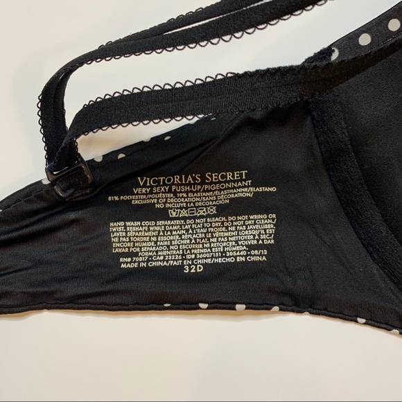 Polka Dot Very Sexy Push Up Bra - Picture 3 of 3